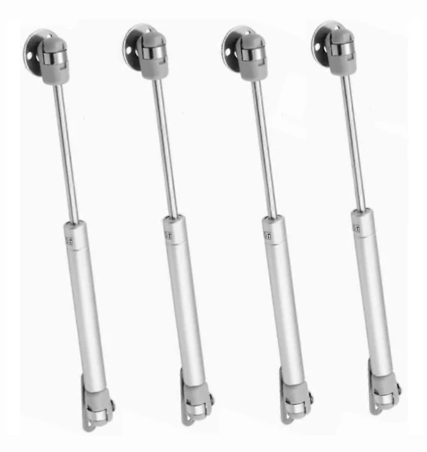 Hydraulisk dämpare 100n dörr skåp kök möbler nedfällbar fjäder gasfjäder stöd för möbellyft stöd gångjärn mjuk stängning 4st Qyroadwol