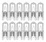 [LCS] 12-pack G9 halogenlampor 33W 230V 2800K Varmvit 380lm Klar kapsel Halogenlampor Dimbar Ingen blink Ingen flimmer