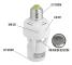 PIR motion sensor E27 light bulb with time and light adjustment for indoor use