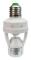 PIR motion sensor E27 light bulb with time and light adjustment for indoor use