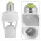 PIR motion sensor E27 light bulb with time and light adjustment for indoor use