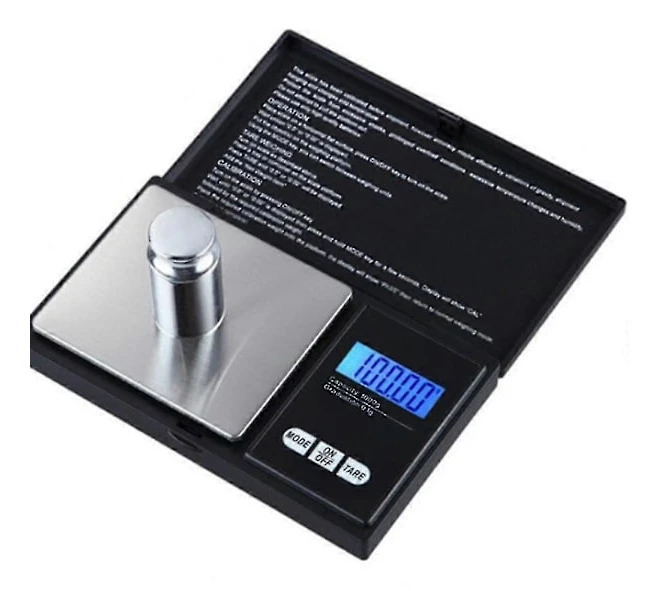 Bärbar Digital Fickvåg Med Bakgrundsbelyst LCD-Display 1000x0.01gram