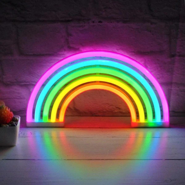 LED-lampa / Nattlampa Neon - Regnbåge Multicolor multifärg Multicolor multifärg