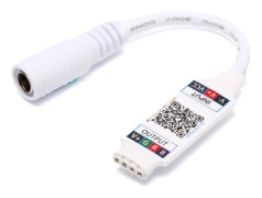 IC Wifi Bluetooth Kontroller DC 24V Ljusremskontroller Vit