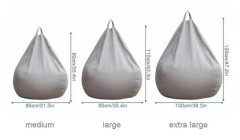 Ny design extra stora bönsäckstolar Soffa Cover Inomhus Lazy Lounger För Vuxna Barn Hotsale! Brown 100 * 120cm