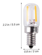 2W E12-lampa Energisparande LED-lampa