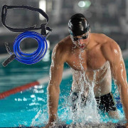 Justerbart simmbälte för pool, simmotståndsbälte, pool counter simmbälte för pool, hängande simträning, bungee simmotstånd