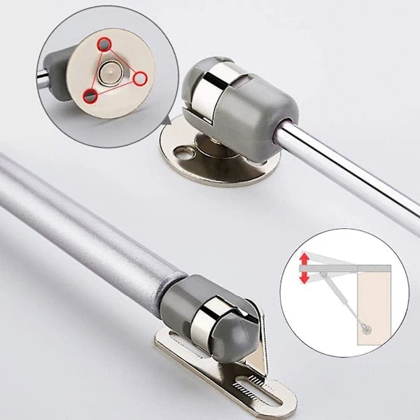 4 st Gasfjädrar 100N Hydrauliska gångjärn Gasfjädrar Gasfjäder Hydraulisk Möbel Luftfjäder Kök Hydraulisk för Lyftdörr Skåp Köksmöbler