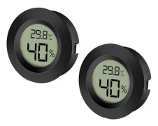 2-pack Digital LCD-display Utomhus Hygrometer för Inomhus Luftfuktare Avfuktare Växthus Källare
