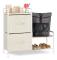 Robust hyllsystem, olika beige varianter