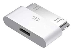 Lightning till 30-stiftsadapter hane till 8-stifts honkontaktomvandlare med iPhone