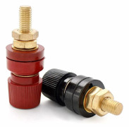 2 pcs Brass Female Socket Binding Post M8 Thread Connector Electrical Equipment