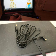 Datasynk för Wacom CTL4100 CTL6100 CTL471 CTH680 Grafikplatta Strömkabel