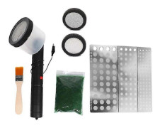 Flockningskit Statisk Gräs Applikator Abs Flockningsmaskin Med Halkfritt Handtag För Diy Sceniskt Bord