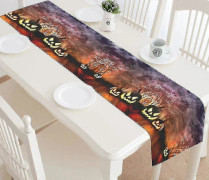 Läskig Pumpa Bordslöpare Heminredning 40x180 Cm Spökbakgrund Bordsduk Löpare För Bröllopsfest Bankettdekoration