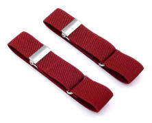 2 par elastiska justerbara armband ärm skjorta strumpeband ärmhållare bredd 2,5 cm Qyroadwolf