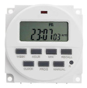 15.98 tum LCD Digital Timer 12V DC 7 Dagar Programmerbar Tidbrytare TM618N-4