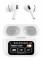 Celly: SoundLED True Wireless Bluetooth-headset med LED-display ANC & ENC Vit