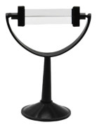 Trippel Prisma Praktisk Triangulär Prisma Kristallglas Fotografisk Prisma Optiskt Glas Triangulärt Prisma för Skolan 8cm with stand