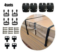4 Set Spa Badtunna Lock Trasig Lås Reparationssats Clip Lås Spännen Clip Gumminycklar Lås med Nyckel och Hårdvara