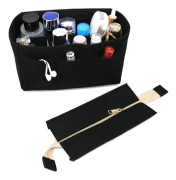 Handväska Organiser Insats Tygväska Foder Svart 27X16X14CM black 27x16x14cm