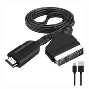 HDMI till Scart-kabel 1 meter lång Direktanslutning Bekväm Konvertering Fk Tw