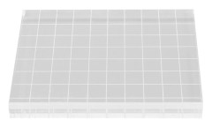 Klar Akryl Stämpelblock Transparent Styv DIY Stämpelblock för Kort Anteckningsböcker Dagböcker Inbjudningar