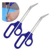 Stilrena Groomingverktyg, Tånagelklippare med Långt Handtag Rostfritt Stål Sax Ergonomisk Design Precisionsverktyg för Enkel Åtkomst Äldre Nagelvård