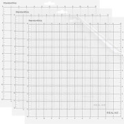 Standard Grip Skärmatta för Silhouette Cameo 12X12 tum Klar Självhäftande Klibbiga Skärmattor i 3-pack Flexibel Ersättningsmatta för Vinylskärning