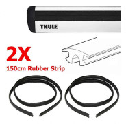 2X Ersättnings Thule T-spår tätning Gummilist Wingbars Aerobars bar Rhino Reconn 150cm