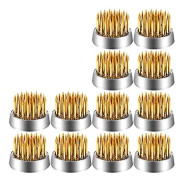 12-pack Blomsterigelkottar, Kenzans Runda Blomsterarrangemang Mini Blomsterigelkottspinnar, 2,3 cm Blomma Som Visas_ryy