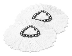 2-pack Spin Mop Ersättningshuvuden - För Alla Hårda Golv - Eliminerar Över 99% Av Bakterier Med Endast Vatten