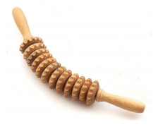 Anti Cellulite Massage Midja Lår Rulle Verktyg Massager Maderterapi Trä 40 cm -