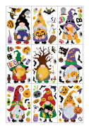 Halloween Fönsterklistermärken, Halloween Fönsterdekaler Klistermärken för Halloween Dekorationer