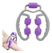 Muskelmassage Roller, 360 Anti Cellulite Djup Massage Skum Roller, 5 Hjul Muskelroller