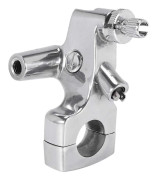 25mm 1 tums Motorcykel Kopplingshandtag Fäste Hållare för Honda Shadow 600 VT750 Silver Aluminiumlegering