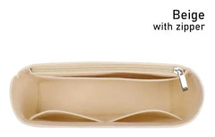 1:a Insatsväska Innerficka BEIGE MED DRAGKEDJA beige med dragkedja beige with zipper