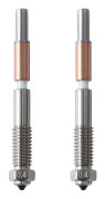 2st för QIDI Plus4 Bimetallmunstycke Snabb Borttagning Keramisk Isolering Integration 0.4mm Munstycken HighTe