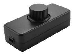 Inline LED-dimmer, inbyggd på/av-knapp och rattkontroll för dimbara 3-100W LED/glödlampa svart
