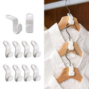 20-pack Klädhängare - Kopplingskrok - Organizer Vit 20-Pack 20-Pack White