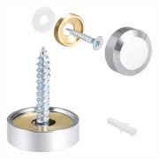 8-pack Spegelskruvar Dekorativ Kåpa 18 mm