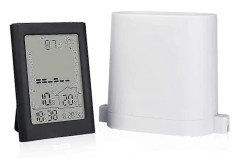 Wireless Rain Station - Rain Gauge Weather Station - Indoor/Outdoor Thermometer - Digital Display