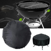 Vattentätt skydd 122*45cm utomhus runt svart skydd för uteplatseldstad