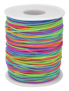 Elastisk sladd pärltråd tråd stretch tyg hantverkssnöre 1mm regnbåge pärlsnöre för DIY handgjord smyckestillverkning halsband armband