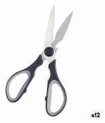 Kökssax Kinvara Svart Silvrig Rostfritt stål 8,5 x 21 x 1,5 cm (12 antal)