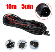 Aux Förlängningskabel 2.5mm 10M/15M usb 5Pin Recorder bil Backkamera Bilkamera Filter Back Förlängningskabel
