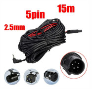 Aux Förlängningskabel 2.5mm 10M/15M usb 5Pin Recorder bil Backkamera Bilkamera Filter Back Förlängningskabel
