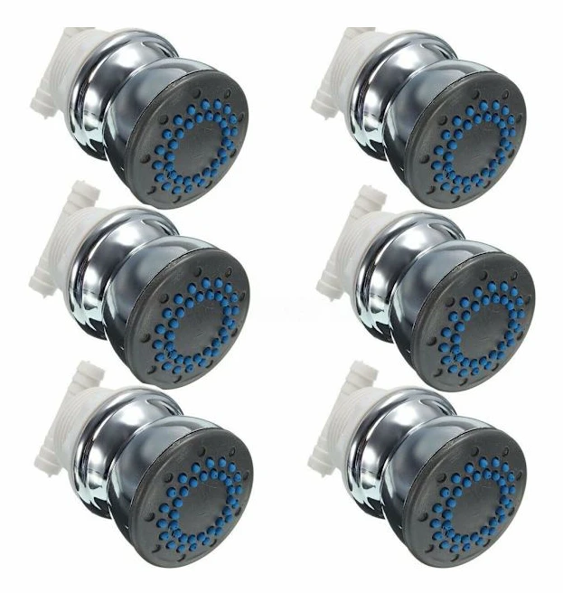 Massage Nozzle, Side Shower, Shower Room Accessories, 6 Pcs