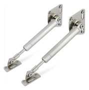 100N/22lb Gasfjäder Mjukstängande Gångjärn, Långsam Sänkning Lock Stannar Långsam Öppning Falllucka För Kökskåp Skåp Skrivbord, 2-pack