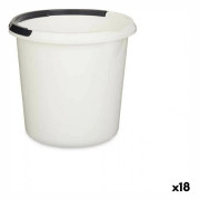 Hink med Handtag Vit Antracit 10L (18 Enheter)